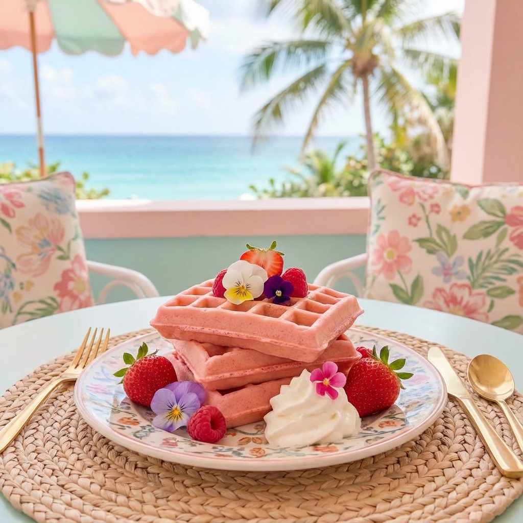 Pink Palace Waffles